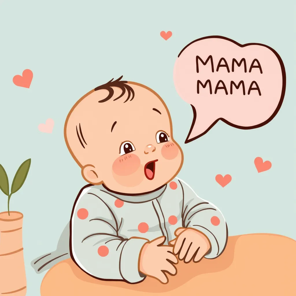 when do babies start saying mama