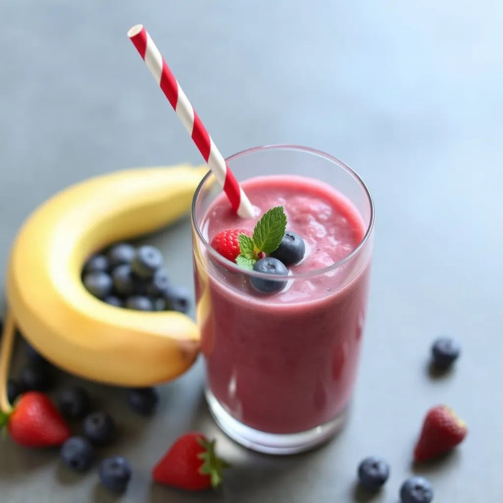 Berry Blast Smoothie, smoothie recipes for kids