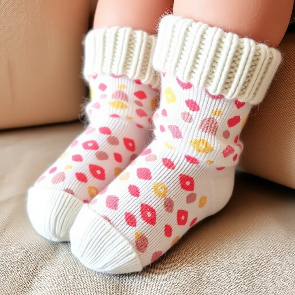 a pair of feet wearing socks Baby Sock Matching