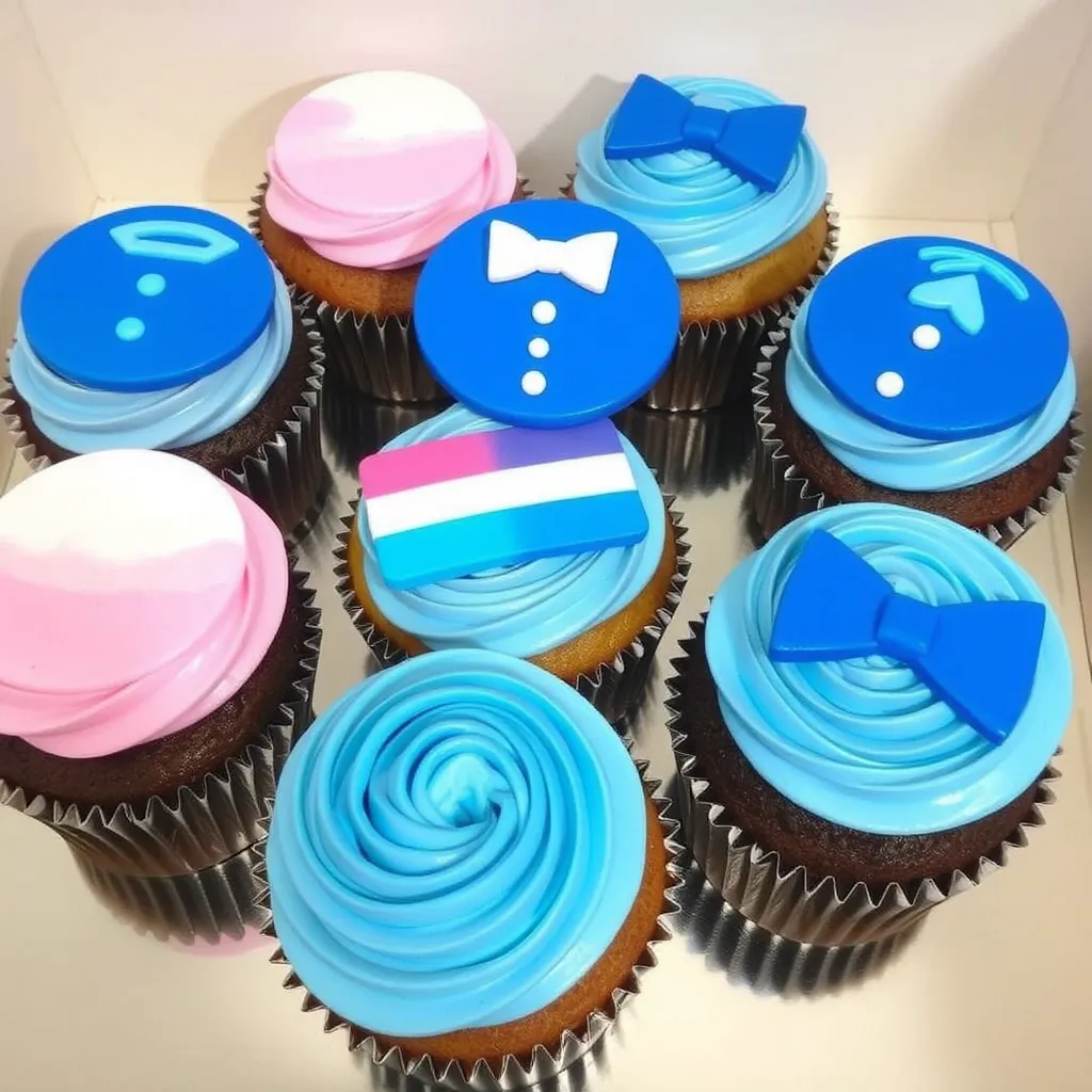 Gender Reveal Cupcakes