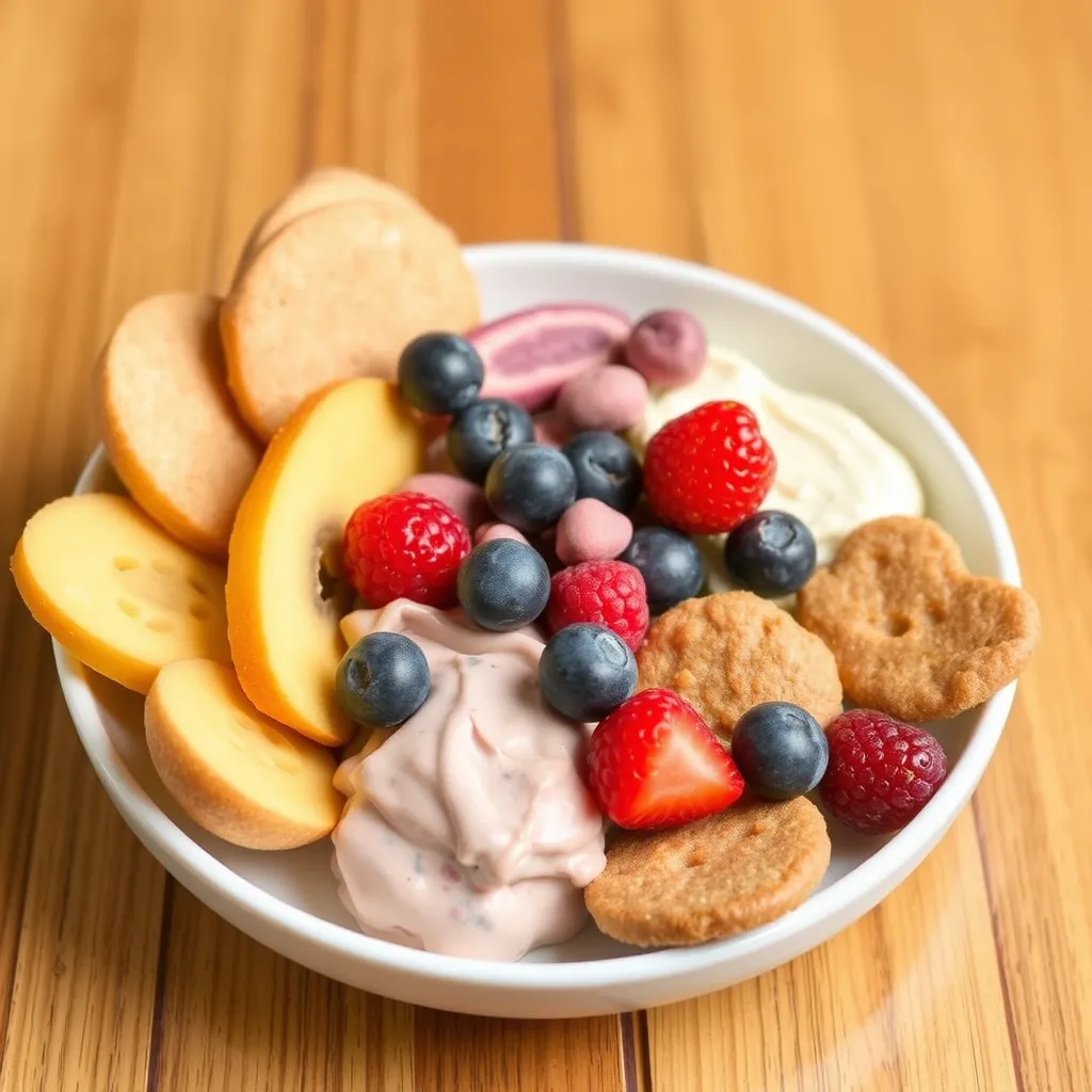 a bowl of fruit and yogurt, 50+ Yummy and Healthy Toddler Snacks Ideas