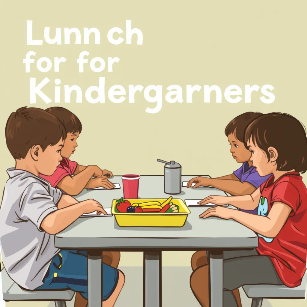 a group of children sitting at a table, lunch for kindergartners