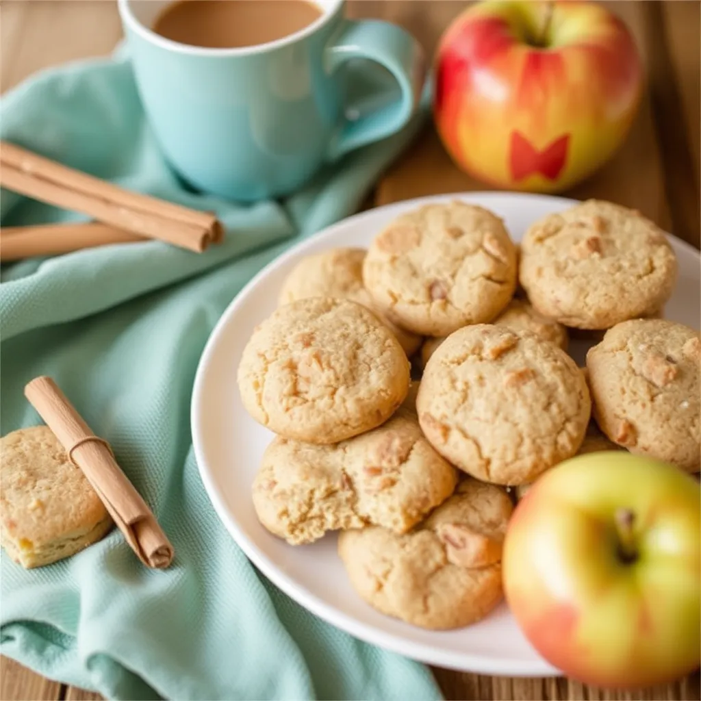 a plate of cookies and a cup of coffee