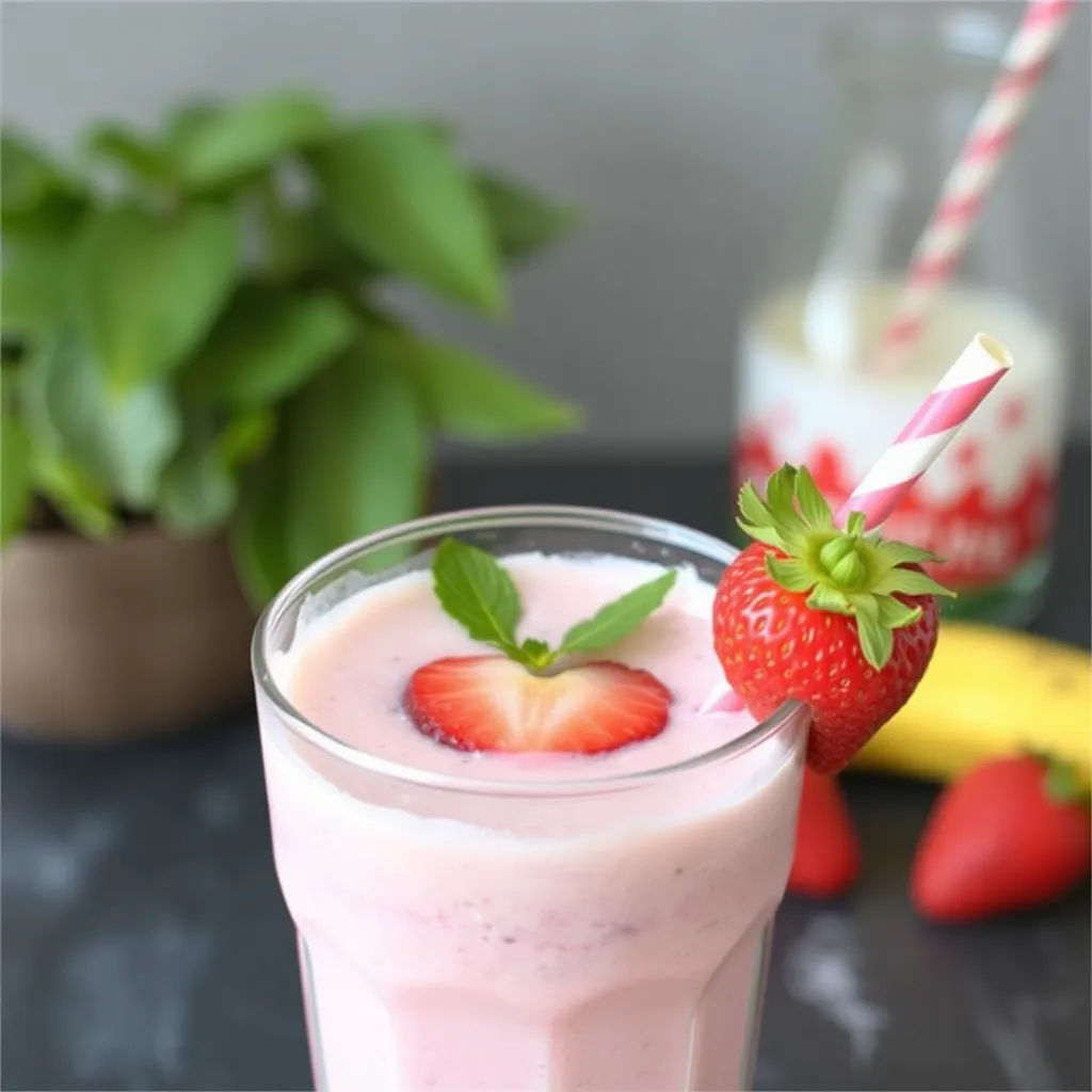 Strawberry Banana Protein Shake, protein shakes for kids