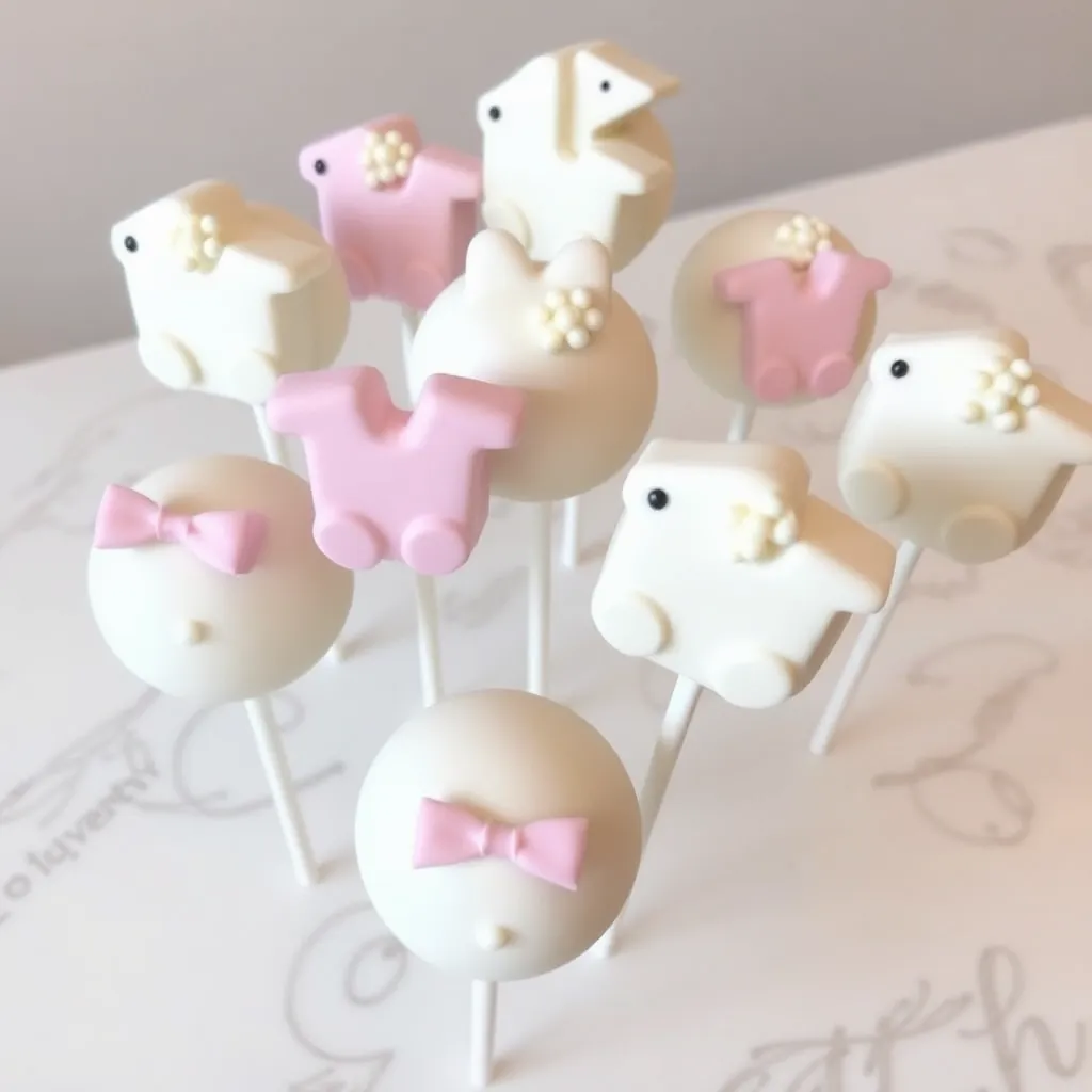 baby shower cake pops