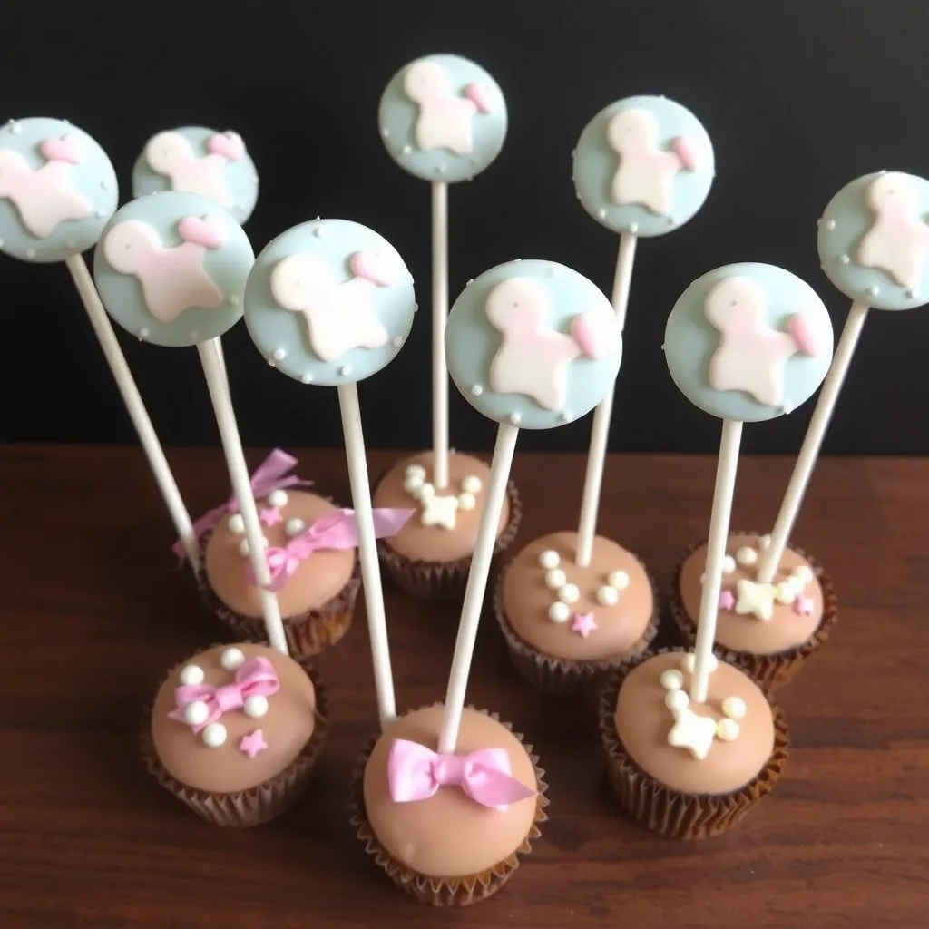 baby shower cake pops