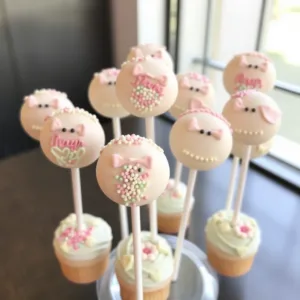 baby shower cake pops