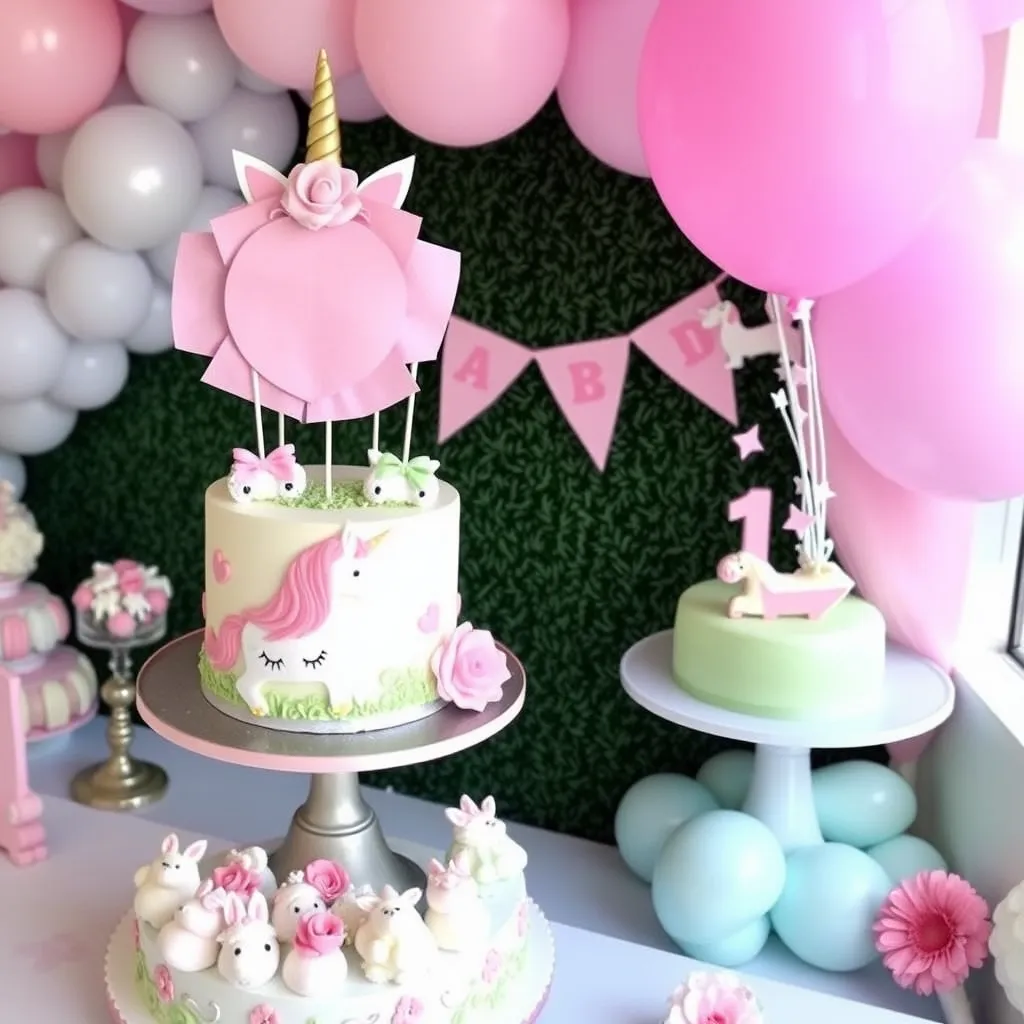 Baby Girl First Birthday themes Unicorn Wonderland