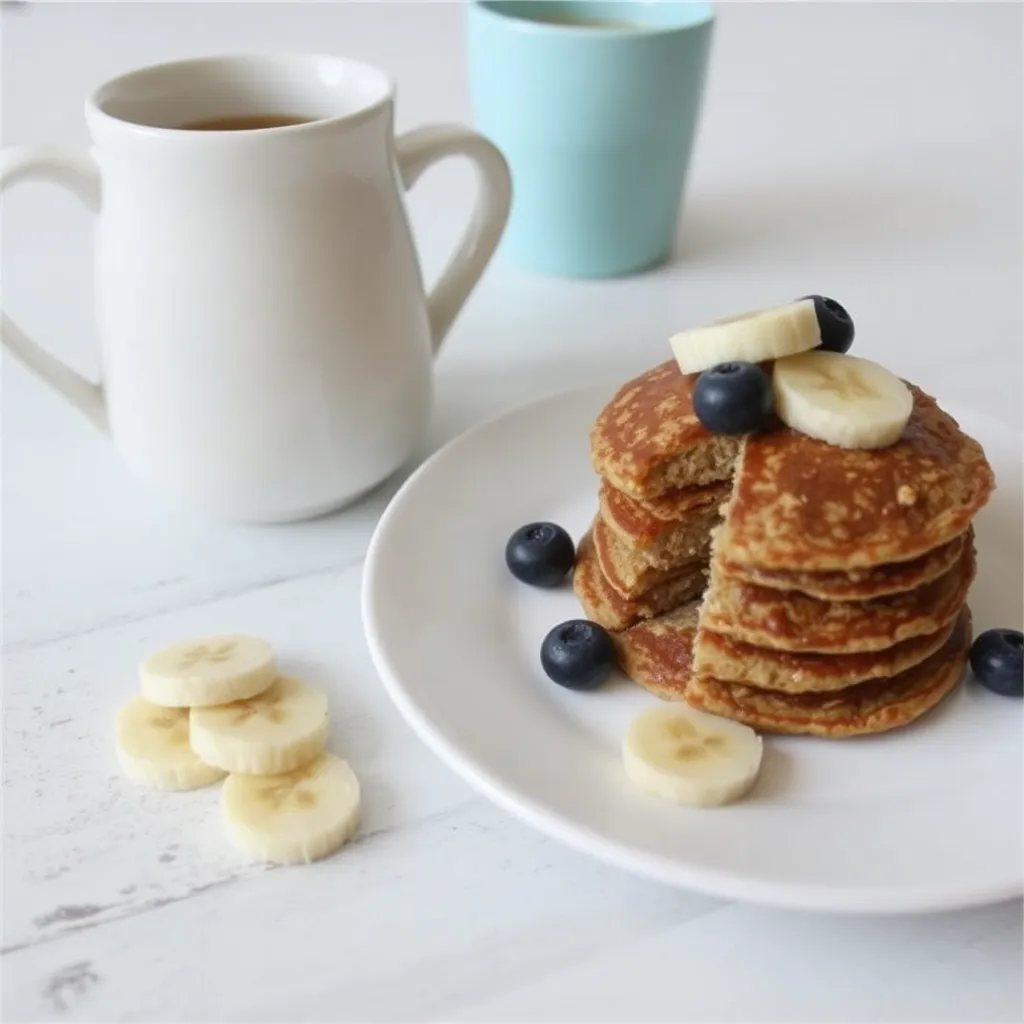 Banana Oat Pancakes, banana pancakes for baby