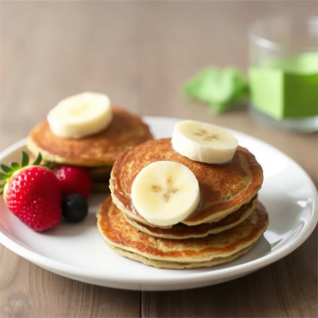 Banana Spinach Pancakes, banana pancakes for baby