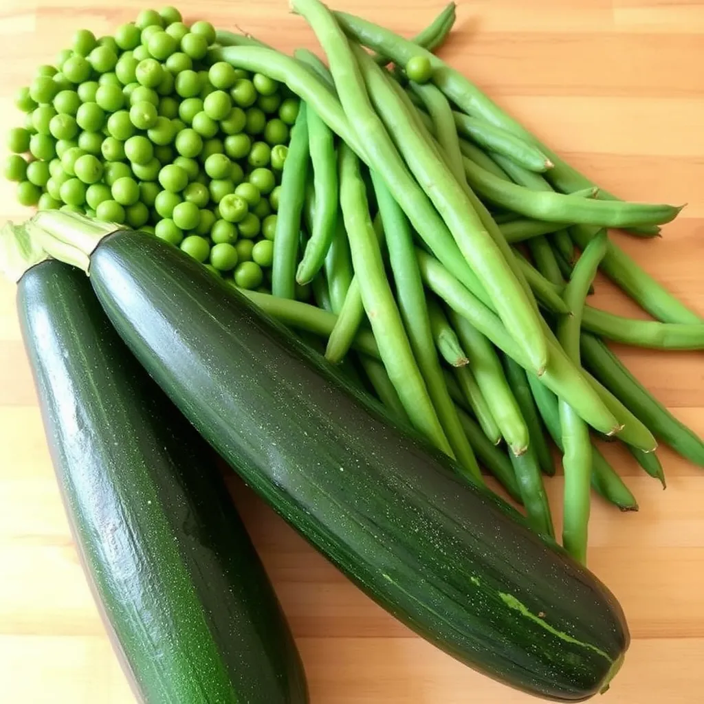 when can babies start eating peas green beans and zucchini