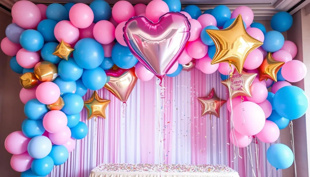 Gender Reveal Balloon Decorations