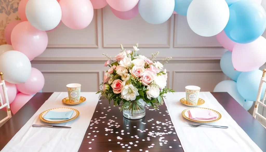 Gender Reveal Table Decor Ideas