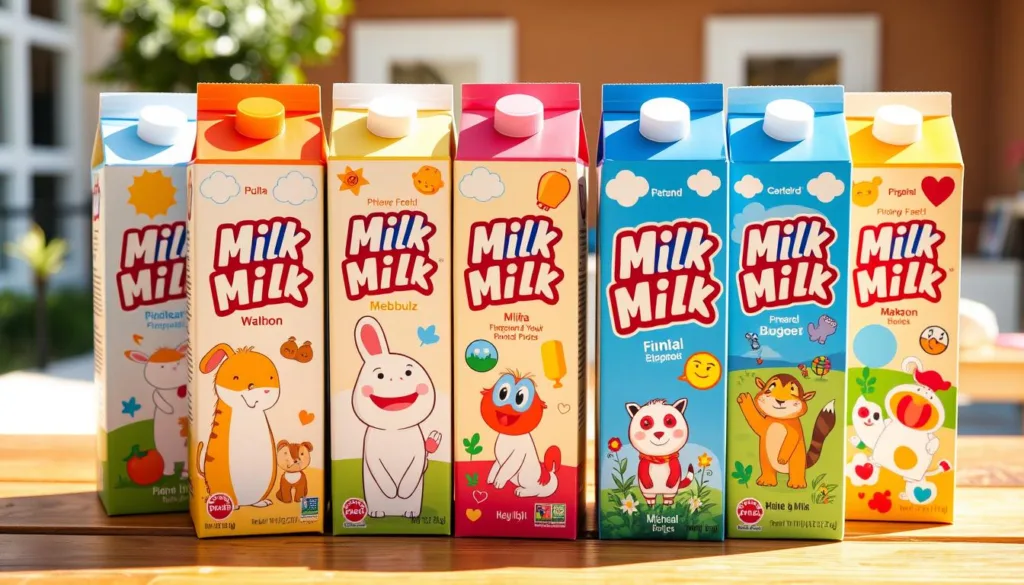 Milk boxes for children