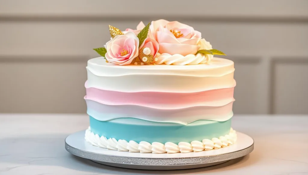 Modern Gender Reveal Cake Design Modern Gender Reveal Cake Design