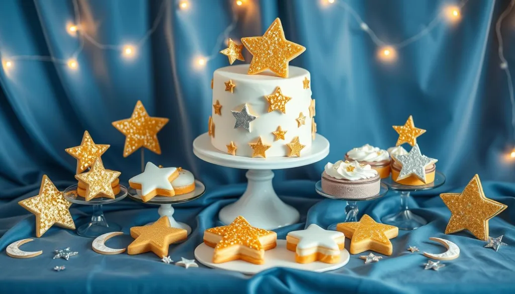 Star-Shaped Desserts Display