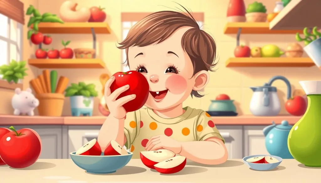 Toddler Digestive Health with Apples