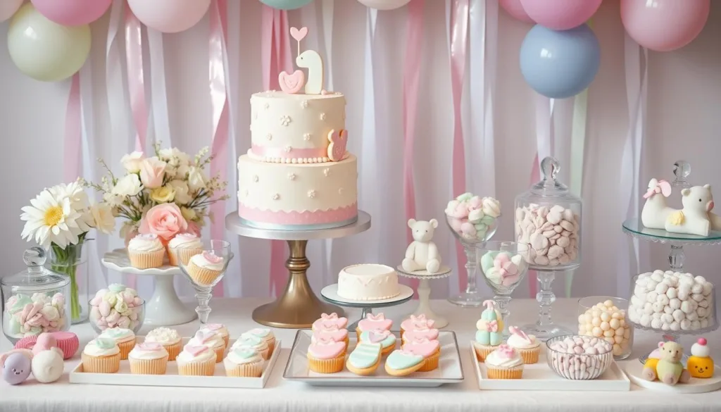 baby shower cake table