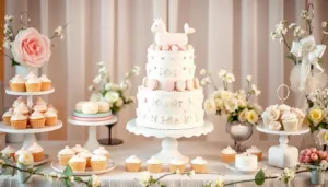 baby shower dessert table​