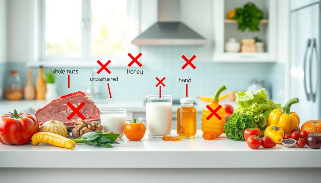 food that you can not cook for 5 year olds