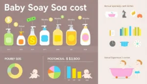 how much do you spend on baby soap each year
