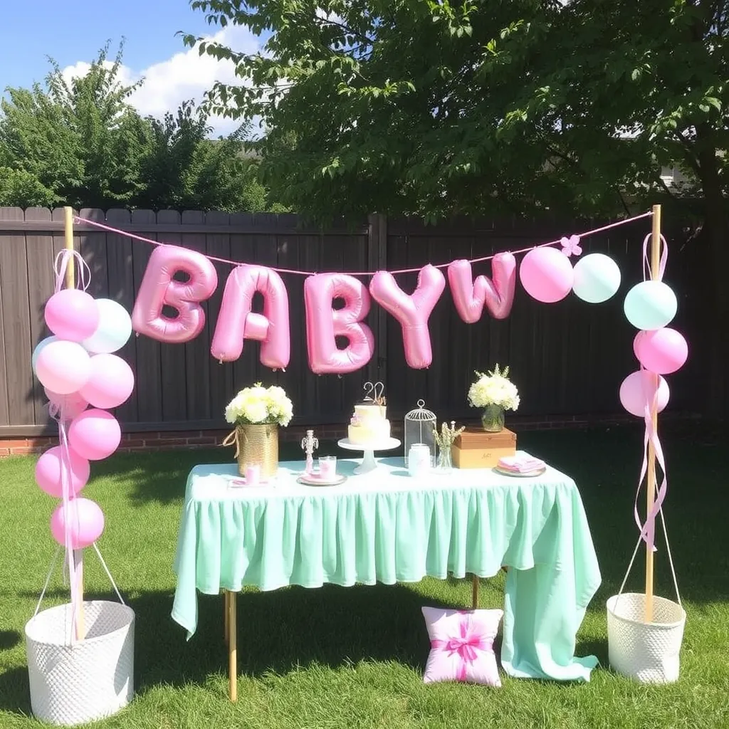 Outside Baby Shower Ideas for Girls