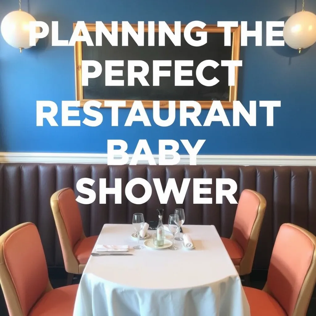 Planning the Perfect Restaurant Baby Shower