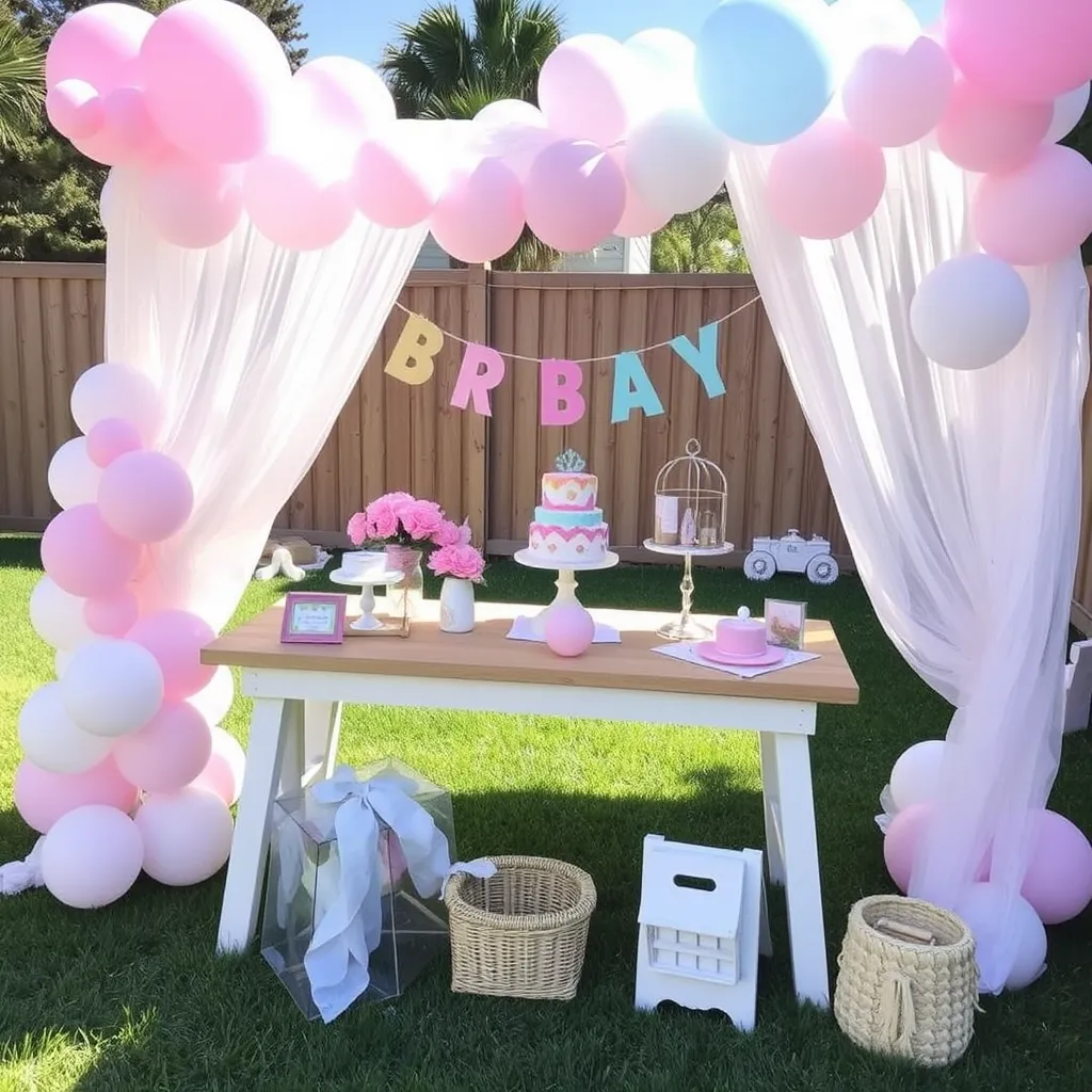 Outside Baby Shower Ideas for Girls: