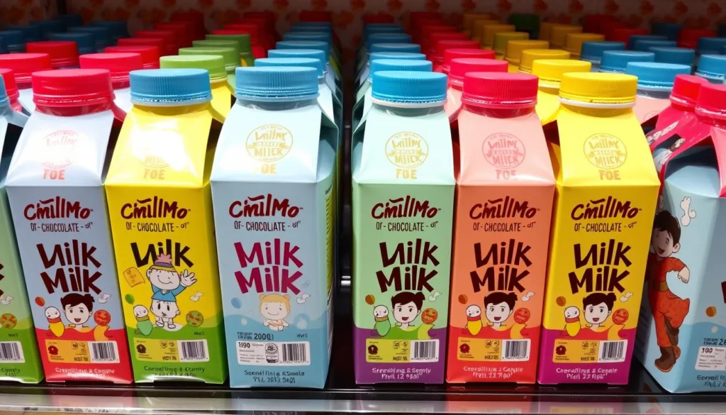 individually packaged milk containers