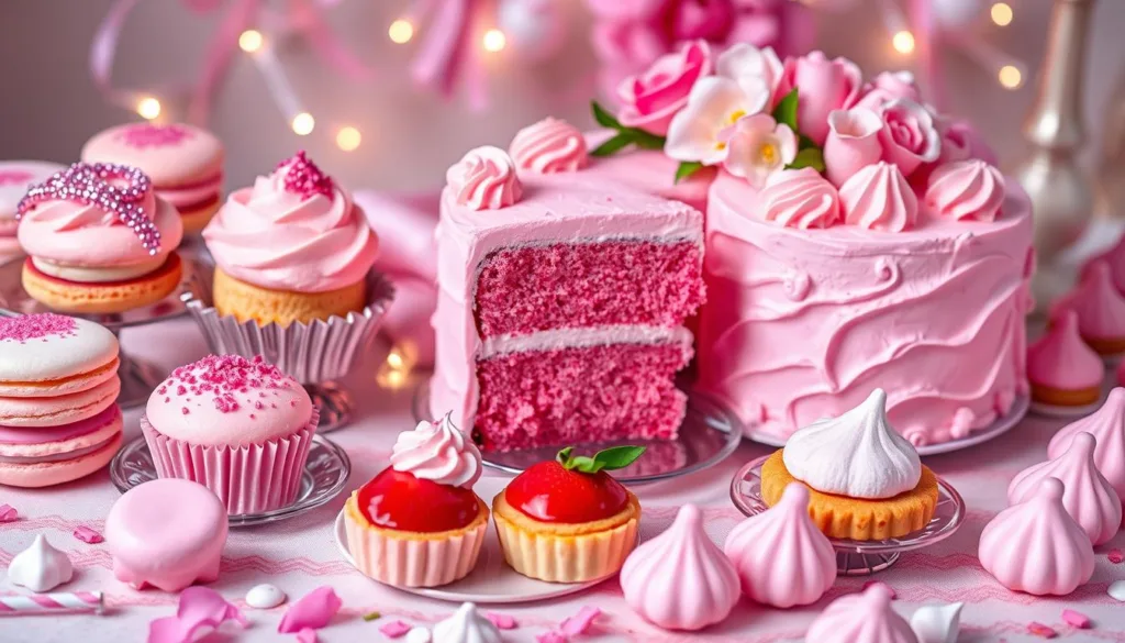 pink desserts