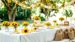sunflower baby shower