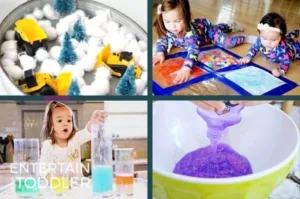 Collection of creative indoor activities for kids to enjoy and learn