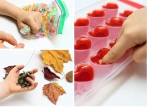 Toddlers engaging in fun and destructive activities for learning and play.