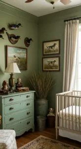 Vintage hunting nursery decor ideas for a charming baby room