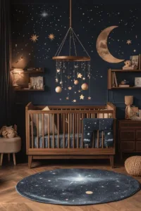 Beautiful dark wood nursery designs for stylish baby rooms