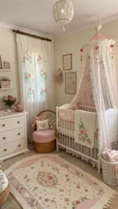 Old-soul baby room design featuring modern simplicity and timeless decor.