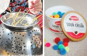 Toddlers engaged in fun bargain activities at home, exploring creativity.