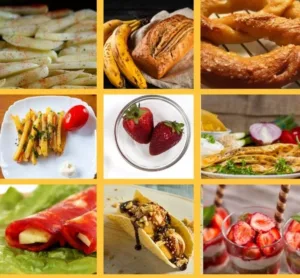 Variety of budget-friendly snacks laid out on a table for families