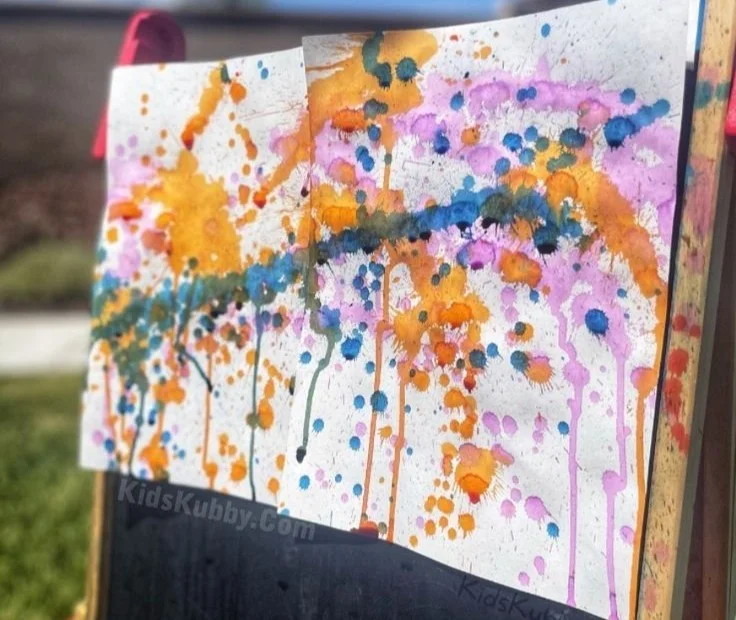Fun Outdoor Activity For Kids: Water Gun Painting!