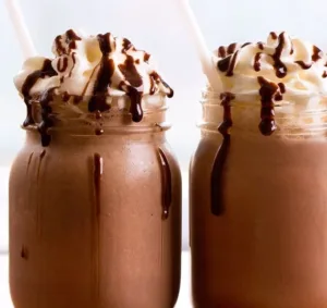 Healthy chocolate smoothie made without banana, perfect for a nutritious treat.