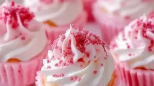 No-Bake Pink Velvet Cheesecake Bites served on a plate