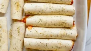 Delicious homemade Pizza Roll Ups with cheese and pepperoni