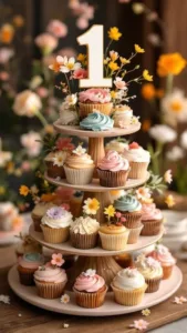 Simple spring birthday party ideas for a first birthday celebration.
