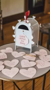 Valentine's Day baby shower decoration ideas with heart themes and pastel colors