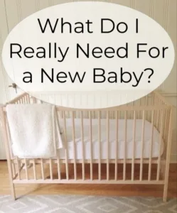 Essential items for a new baby nursery