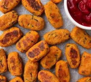 A variety of delicious vegan snacks for children, showcasing colorful and healthy options.
