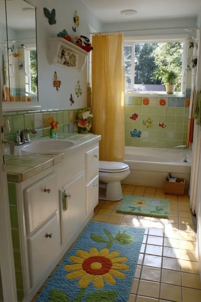 Colorful and imaginative bathroom ideas designed for kids' enjoyment