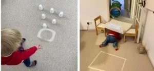 Fun indoor gross motor activities for toddlers and preschoolers featuring games and exercises.