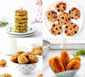 Baby led weaning recipes for infants 6 months and older, including healthy options.