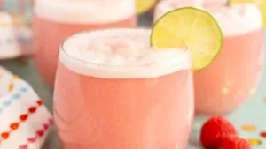Refreshing pink punch for a girl baby shower celebration